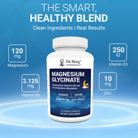 Thumbnail for Dr. Berg Magnesium Glycinate 90ct – 4-in-1 Chelated for Muscle, Nerve, Sleep & Stress Support*– w/ D3, B6 & Zinc – 4X Lab-Tested – No Fillers – Formulated in USA, GMP-Certified