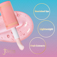 Thumbnail for Juvia's Place Magic Lip Oil - Watermelon - Smooth, Hydrating with Vitamin E for Soft, Glossy, Juicy Lips - Infused with Fruit Extracts - Tinted, Shimmering, Lightweight & Non-sticky Lip Oil for Summer
