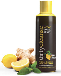 Thumbnail for Dirty Cleanse Lemon Detox with Volcanic Charcoal with Ginger and Dandelion Extract, 4 servings