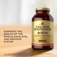 Thumbnail for Solgar Calcium Magnesium Plus Boron - 250 Tablets - Non-GMO, Vegan, Gluten Free, Dairy Free, Kosher - 83 Servings