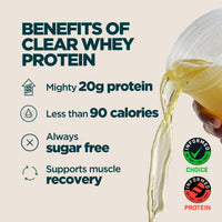 Thumbnail for Myprotein Clear Whey Isolate Protein Powder, 20 Servings (1.1lbs) Blue Raspberry, 20g Protein per Serving, Naturally Flavored Drink Mix, Daily Protein Intake for Superior Performance