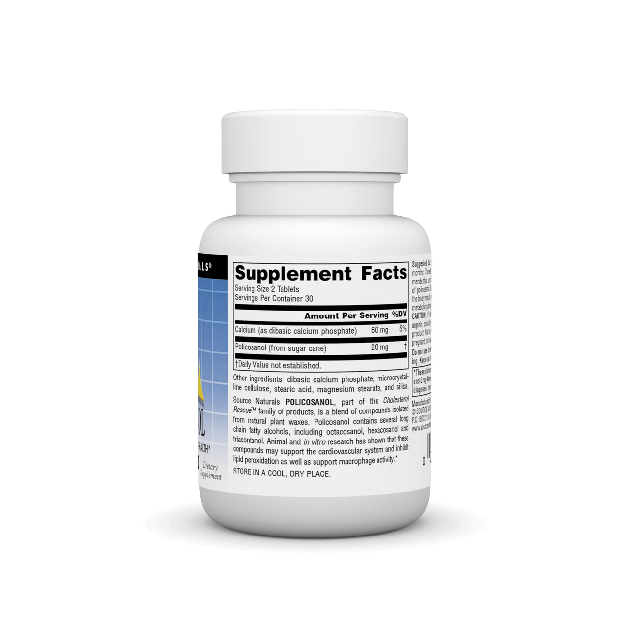 Source Naturals Policosanol - 10mg - 60 Tablets
