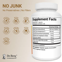 Thumbnail for Dr. Berg Maximum Strength 2-in-1 Vitamin D3 K2 10,000 IU | Naturally Derived D3 | 4X Lab-Tested & Verified | High Absorption Formula | K2 D3 Vitamin Supplement - 120 Capsules