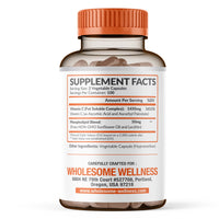 Thumbnail for Wholesome Wellness Liposomal Vitamin C Capsules (200 Pills 1500mg Buffered) High Absorption, Immune System & Collagen Booster, High Dose Fat Soluble Immunity Support Ascorbic Acid, Natural Vegan