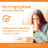 Thumbnail for Doctors BEST Serrapeptase, 40,000 SPU, Supports Sinus Health, Non-GMO, Vegan 90 Veggie Caps