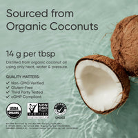 Thumbnail for Sports Research Organic MCT Oil - Keto & Vegan MCTs C8, C10, C12 from Coconuts - Fatty Acid Brain & Body Fuel, Non-GMO & Gluten Free - Flavorless Oil, Perfect in Coffee, Tea & Protein Shakes - 32 oz