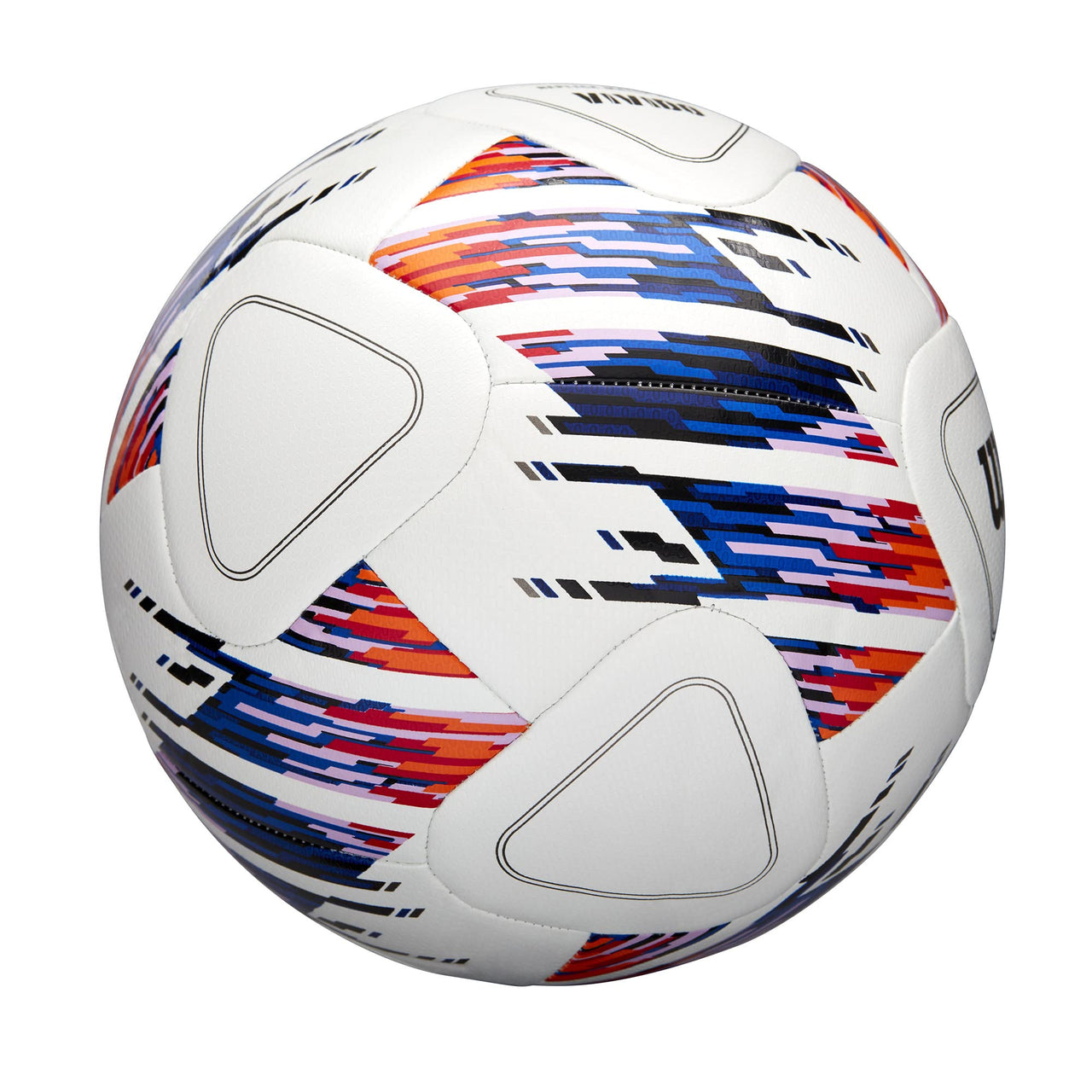 WILSON NCAA Vivido Replica Soccer Ball - Size 4, White/Orange/Purple