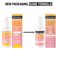 Thumbnail for Neutrogena Invisible Daily Defense Broad Spectrum SPF 60, Antioxidants for Skin Glow, Hydrating Face Sunscreen Serum, Water Resistant (80 minutes), Oil-Free, Fragrance Free, Non Comedogenic, 1.7 Fl Oz