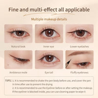 Thumbnail for Judy Doll Liquid Eyeliner, Halloween Ultra Fine Liquid Eyeliner Waterproof with Smooth Strong Fibres, Smudge-proof, Longwearing, Smooth Eye Liners with Ultra-Fine Tip (#C02 Luminous Purple Butterly)