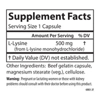 Thumbnail for Carlson - L-Lysine, 500 mg, Supports Healthy Tissue & Muscle Development, 300 capsules