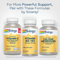 Thumbnail for Solaray Calcium & Magnesium Asporotate 2:1, Capsule (Btl-Plastic) | 120ct