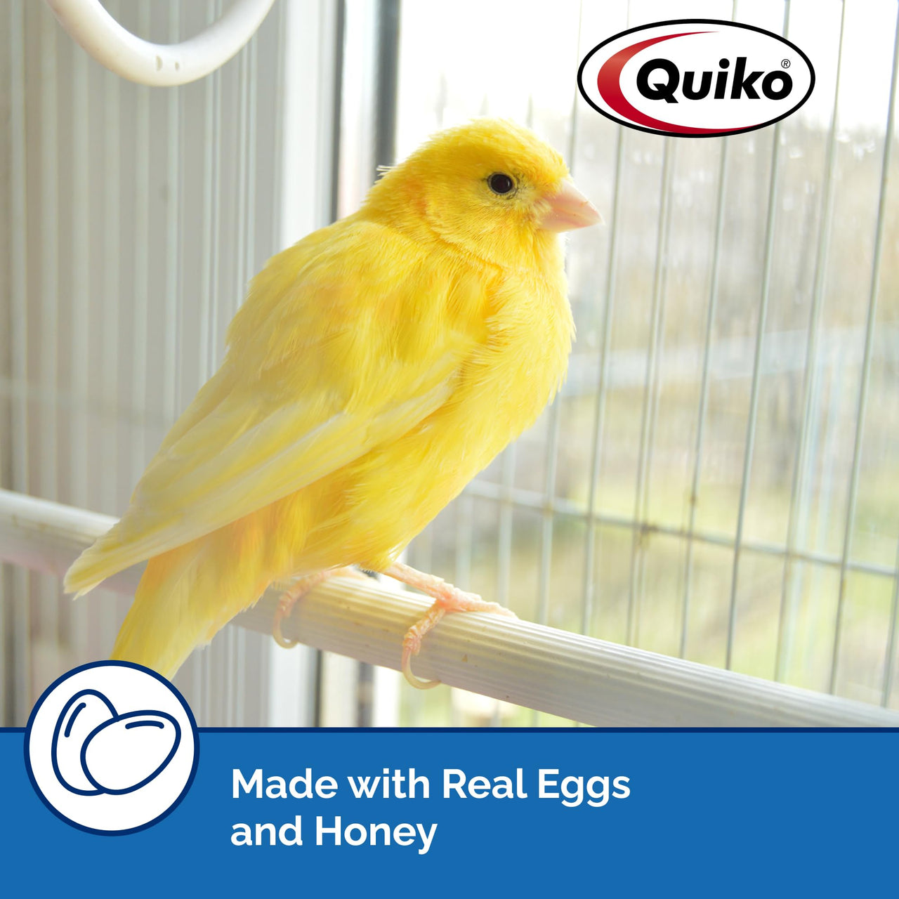 Quiko Classic Egg Food Daily Supplement - Peak Health Formula, Ideal For Canaries, Finches And All Other Pet Birds, 1.1 Lb.