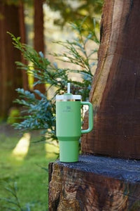 Thumbnail for STANLEY Quencher H2.0 Tumbler with Straw 40 oz | Flowstate 3-Position Lid | Cup Holder Compatible for Travel | Insulated Stainless Steel Cup | BPA-Free | Jade