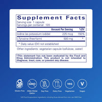 Thumbnail for Pure Encapsulations Iodine and Tyrosine | Hypoallergenic Supplement for Enhanced Thyroid Support* | 120 Capsules