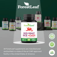 Thumbnail for Red Yeast Rice 1215 mg. Capsules - Extra Strength Red Rice Yeast with CoQ10 Supplement, Plus Alpha Lipoic Acid & Organic Flaxseed, Citrinin Free, Supports Cardiovascular Health, Non-GMO 90 Veggie Caps