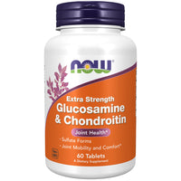 Thumbnail for NOW Foods Supplements, Glucosamine & Chondroitin Extra Strength, Sulfate Forms, 60 Tablets