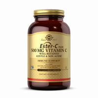 Thumbnail for Solgar Ester-C Plus 500 mg Vitamin C (Ascorbate Complex) - 250 Vegetable Capsules - Gentle & Non Acidic - Antioxidant & Immune Support - Non GMO, Vegan, Gluten Free, Kosher - 250 Servings