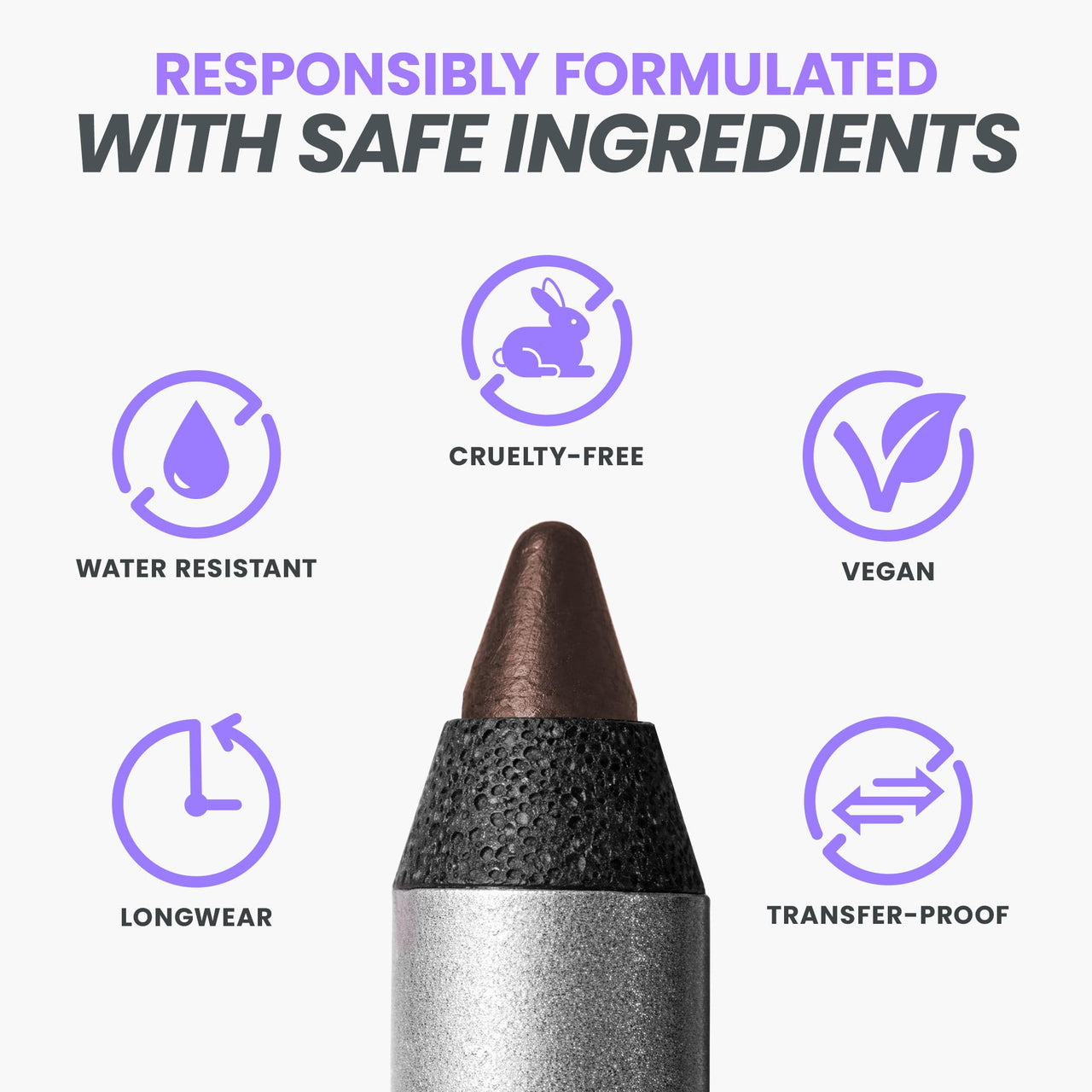 Wonderskin Eyeliner Pencil, 1440 Longwear Brown Eyeliner Pencil - Waterproof, Sharpenable & Smudge Proof (Kalamata)