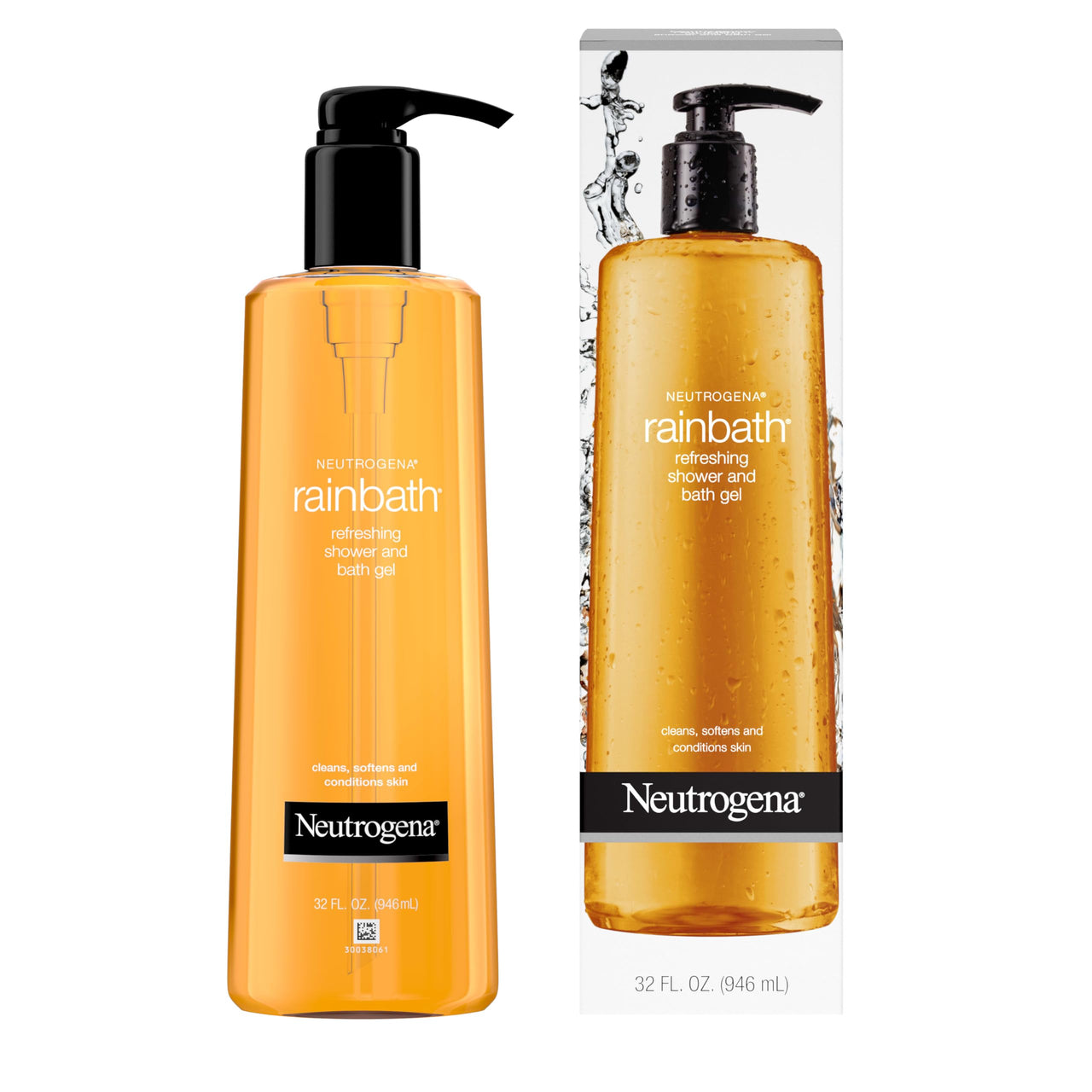 Neutrogena Rainbath Cleansing Shower & Bath Gel, Daily Moisturizing Body Wash Cleanser & Shaving Gel for Men & Women, Clean-Rinsing Creamy Lather for Softer & Smoother Skin, Original Scent, 32 fl. Oz