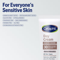 Thumbnail for Cetaphil Healthy Renew Moisturizing Day Cream 1.7 Oz, Daily Moisturizer with SPF 30, Skin Tightening Anti Wrinkle Cream for Face with Peptides, Fragrance Free, Retinol Alternative For Sensitive Skin