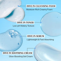 Thumbnail for Torriden DIVE IN Trial Kit | Hyaluronic Acid Infused Daily Skincare Kit - 4 Step Regimen with Foam Cleanser, Facial Toner, Serum, and Cream | Travel Essential | Korean Skin Care Set