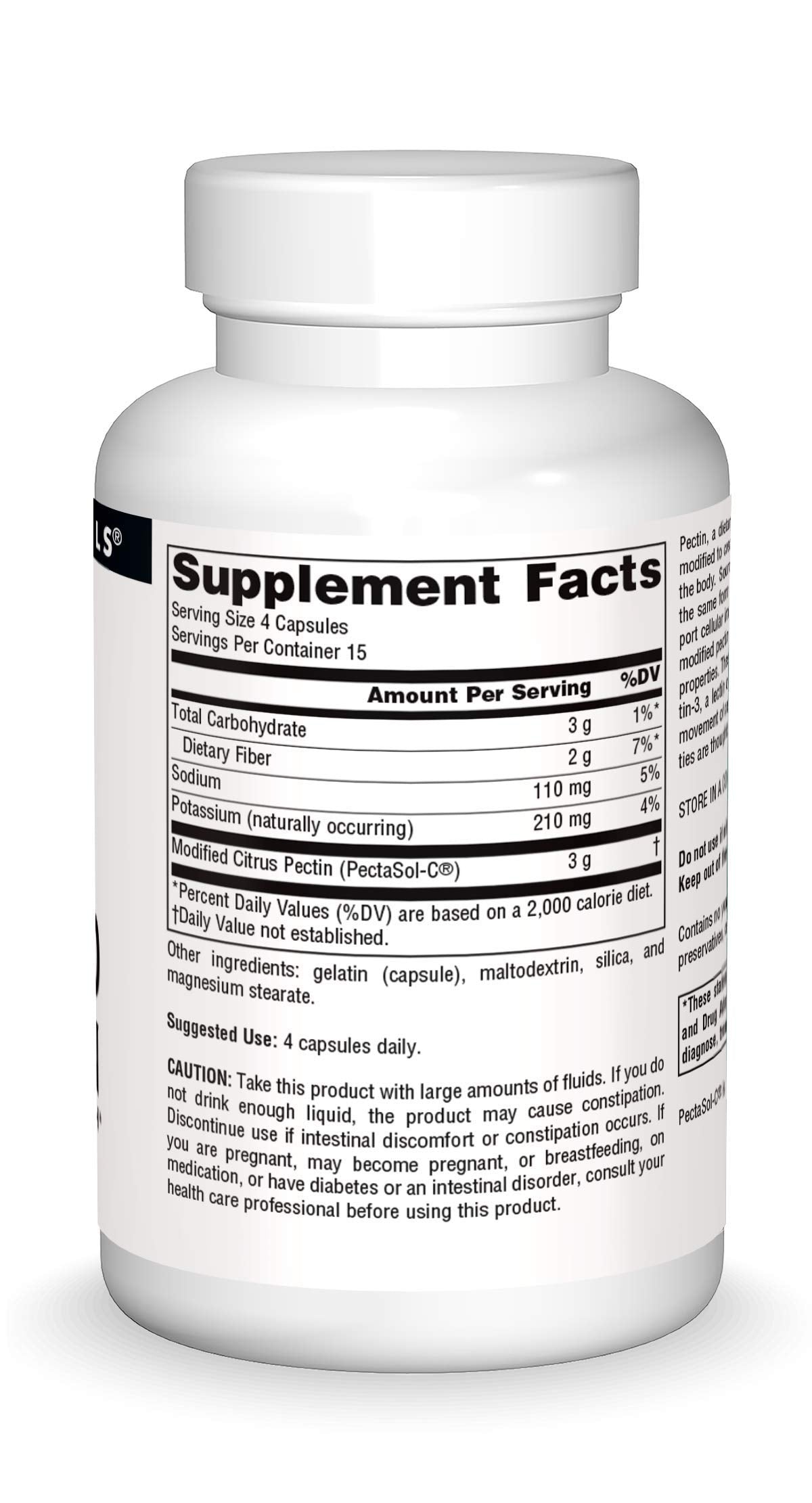 Source Naturals PectImmune, Modified Citrus Pectin, For Cellular Immune Health*, 750mg - 60 Capsules