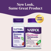 Thumbnail for Natrol Melatonin 10mg Fast Dissolve Tablets - Strawberry Flavor, 200 Count, Sleep Support, Fast Dissolve Melatonin for Adults, 200-Day Supply