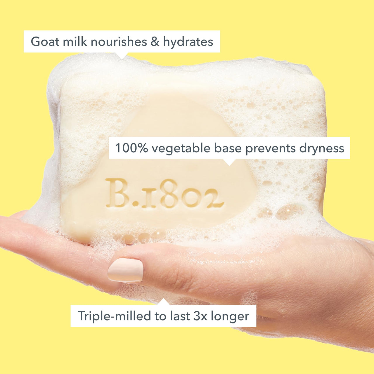 Beekman 1802 Goat Milk Soap Bar with Botanical Oils & Shea Butter - 9 oz - Gently Moisturizes, Exfoliates, and Nourishes for Soft, Healthy Skin - Cruelty-Free