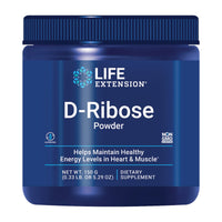 Thumbnail for Life Extension D-Ribose Powder, Dissolve in Liquid to Encourage Cellular Energy Production and Support Heart and Muscle Health, Gluten-Free, Non-GMO, Vegetarian, 150 Grams