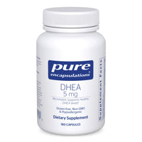 Thumbnail for Pure Encapsulations DHEA 5 mg - Immune Support & Hormones Balance* - Micronized DHEA - Gluten Free & Vegan - 180 Capsules