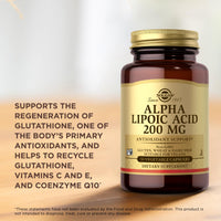 Thumbnail for Solgar Alpha Lipoic Acid 200 mg, 50 Vegetable Capsules (Pack of 3) - Antioxidant Support - Helps to Recycle Glutathione, Vitamin C & E, CoQ-10 - Non-GMO, Vegan, Gluten Free, Dairy Free, Kosher - 150 Total Servings