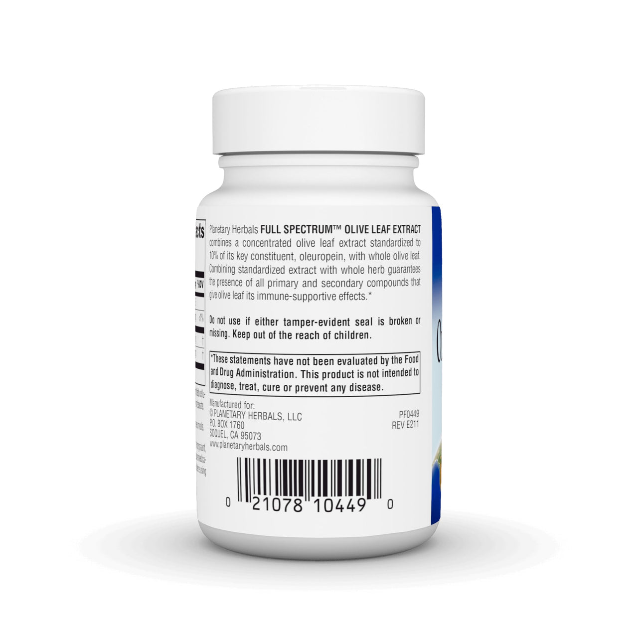 Planetary Herbals Full Spectrum Olive Leaf Extract Tablets, 30 Count