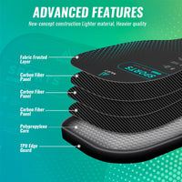 Thumbnail for MURT Pickleball Paddle, T700 Carbon Fiber Pickleball Paddles with Cover,2024 USAPA Approved, High Grit & Spin, Honeycomb Core, Pickleball Gifts, 16mm