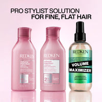 Thumbnail for Redken Volume Injection Conditioner, Lightweight Volume Conditioner For Fine Hair, Detangles and Adds Volume & Body to Flat Hair, Soft, Shiny Finish, Paraben Free, 10.1 fl Oz