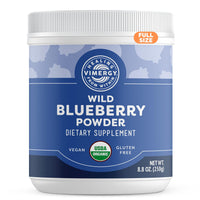 Thumbnail for Vimergy Wild Blueberry Powder –Protects Brain Health* - Supports Cardiovascular Function* – USDA Organic, Vegan & Gluten-Free – 250g