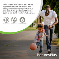 Thumbnail for NaturesPlus Source of Life GOLD Multivitamin Liquid - 30 oz - With Vitamins D3, B12 & K2 - Blood, Bone & Immune Support - Vegetarian & Gluten Free - 30 Servings