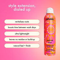 Thumbnail for amika perk up plus extended clean dry shampoo