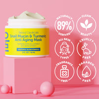 Thumbnail for SeoulCeuticals Korean Face Mask Skin Care - Snail Mucin Turmeric Mask for Face – Cruelty Free K Beauty Anti Aging Face Mask for Healthy, Youthful Glow 2oz