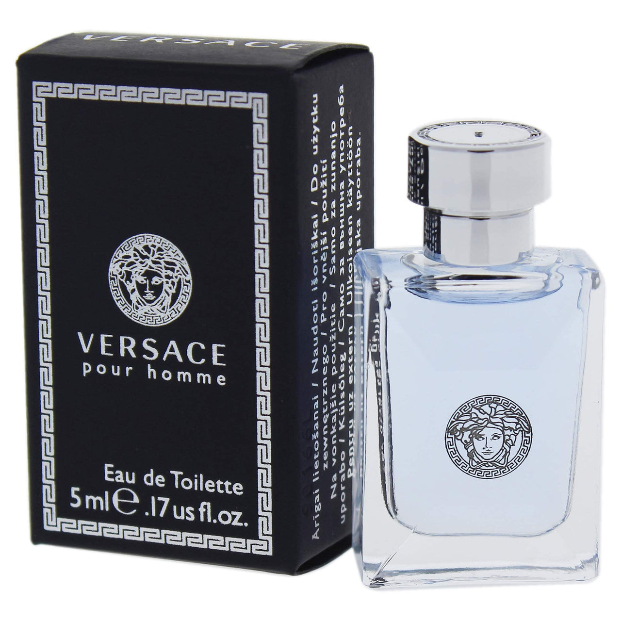 VERSACE Pour Homme 5 Ml Eau de Toilette Mini, 0.17 Ounce