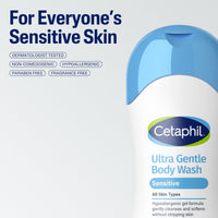 Thumbnail for Cetaphil Ultra Gentle Body Wash, For Dry to Normal, Sensitive Skin, 16.9oz Pack of 3, Aloe Vera, Vitamin B5, Hypoallergenic, Paraben Free, Fragrance Free, Dermatologist Tested