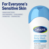 Thumbnail for Cetaphil Ultra Gentle Refreshing Body Wash, For Dry to Normal, Sensitive Skin, 16.9oz Pack of 3, Aloe Vera, Calendula, Vitamin B5, Hypoallergenic, Paraben Free, Fragrance Free, Dermatologist Tested