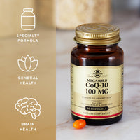 Thumbnail for Solgar Megasorb CoQ-10 100 mg - 30 Softgels - Enhanced Absorption - Non-GMO, Gluten Free, Dairy Free - 30 Servings