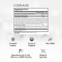 Thumbnail for Codeage Raw Vitamin D3+ High Potency 5000 IU Supplement from Saccharomyces Cerevisiae - Raw Vitamin, Probiotics, Digestive Enzymes, Fruits & Greens - 2-Month Supply - 60 Capsules