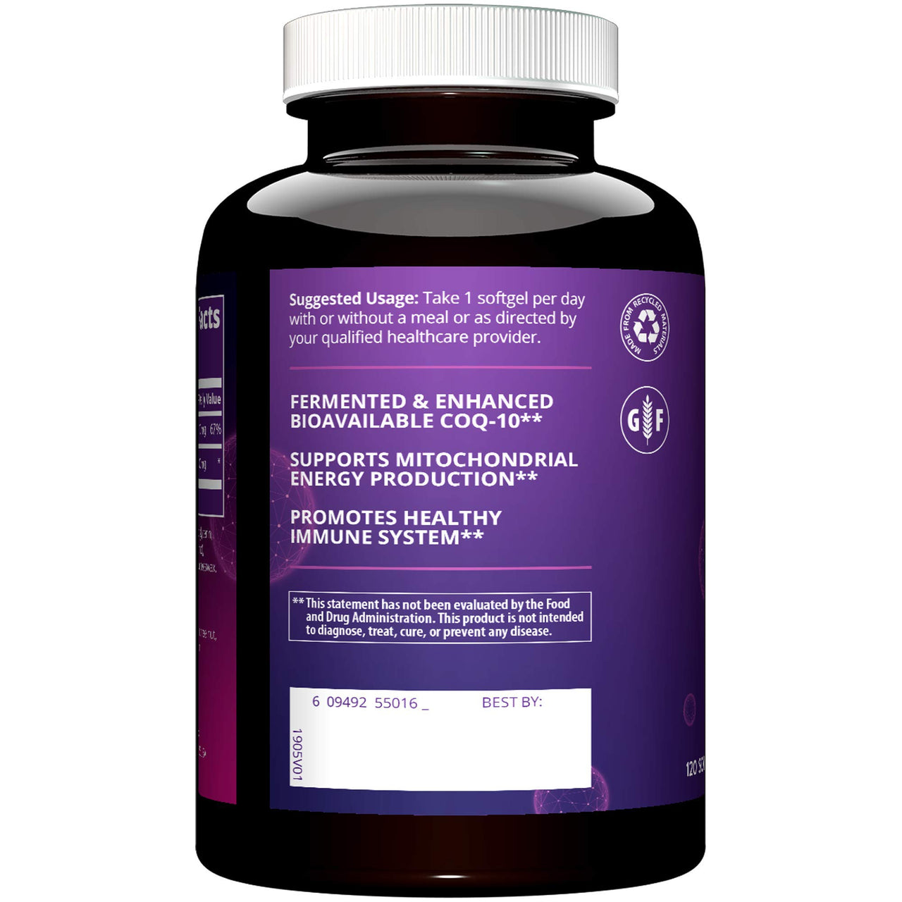MRM Nutrition CoQ-10 100 mg - Ubiquinone Coenzyme Q-10 Supplement for Heart Health, Antioxidant and Cellular Energy Support for Women & Men, Enhanced Absorption, Gluten-Free - 120 Servings