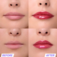 Thumbnail for Wonderskin Lip Gloss Blading Top Gloss Red Glitter Lip Gloss, Hydrating and High Shine Finish Lip Makeup (Red Glitter)