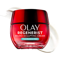 Thumbnail for Olay Face Moisturizer, Regenerist Micro-Sculpting Cream for Women, Fragrance-Free - Anti-Aging, Anti-Wrinkle, Firming Skin Care - Triple Collagen Cream, Peptide, Hyaluronic Acid, Niacinamide, 1.7oz