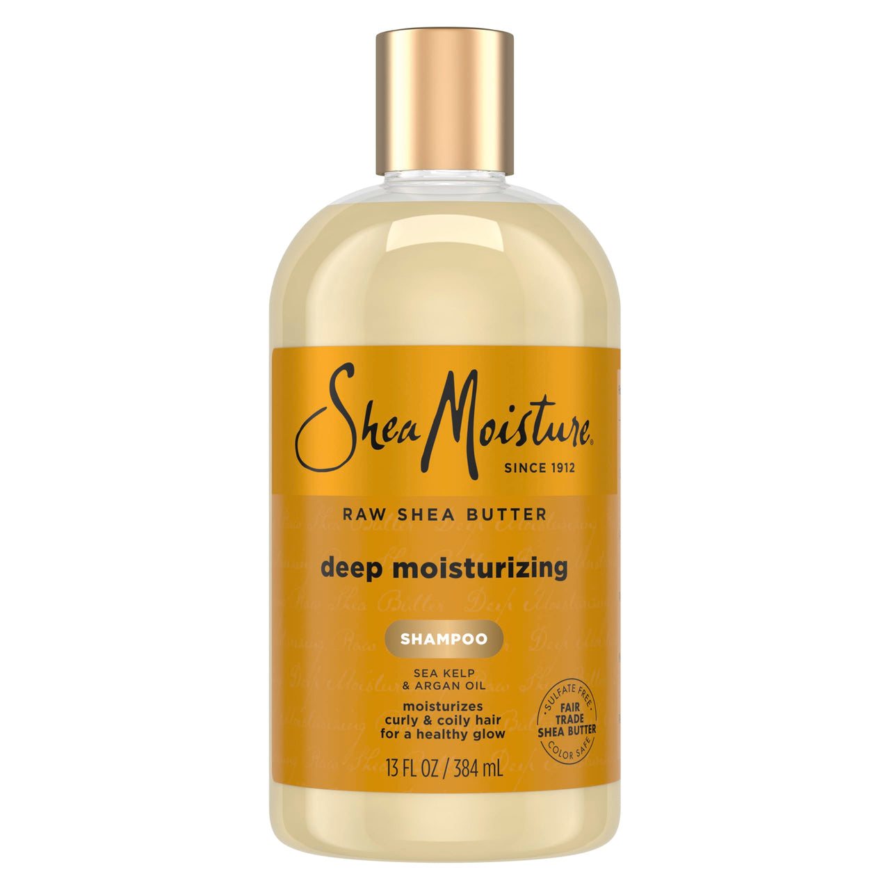 SheaMoisture Raw Shea Butter Deep Moisturizing Shampoo Raw Shea Butter for Dry, Damaged or Transitioning Hair with Argan Oil For a Healthy Glow 13 oz