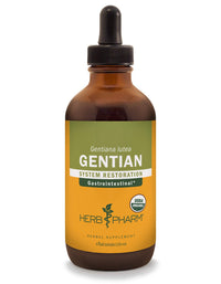Thumbnail for Herb Pharm Certified Organic Gentian Liquid Extract for Digestive Support - 4 Ounce