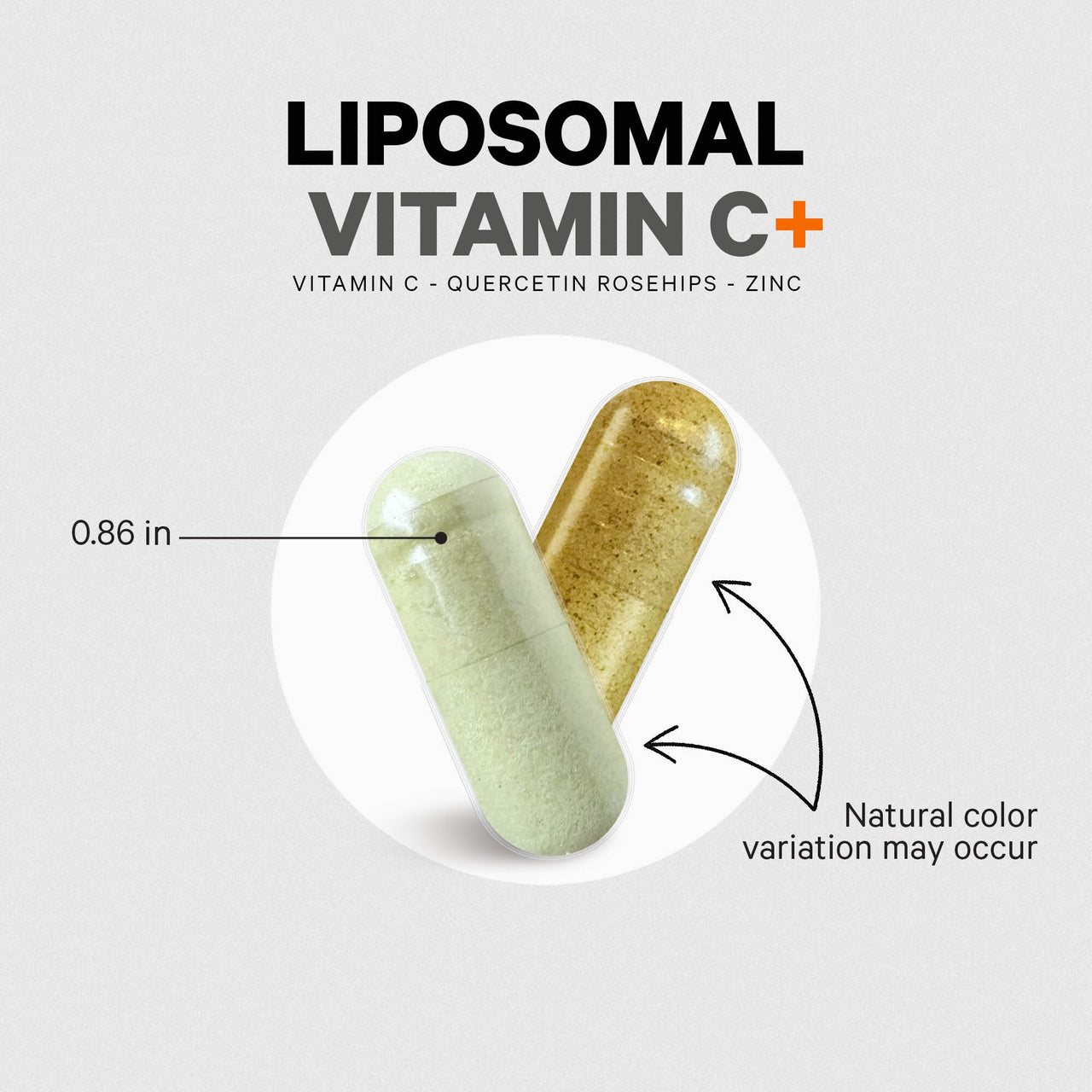 Codeage Liposomal Vitamin C 1500mg with Zinc, Elderberry, Citrus Bioflavonoids Grapefruit, Lemon, Orange Powder, Quercetin & Rose Hips Fruit – Vegan Supplement - Non-GMO, Vegan Pills, 180 Capsules
