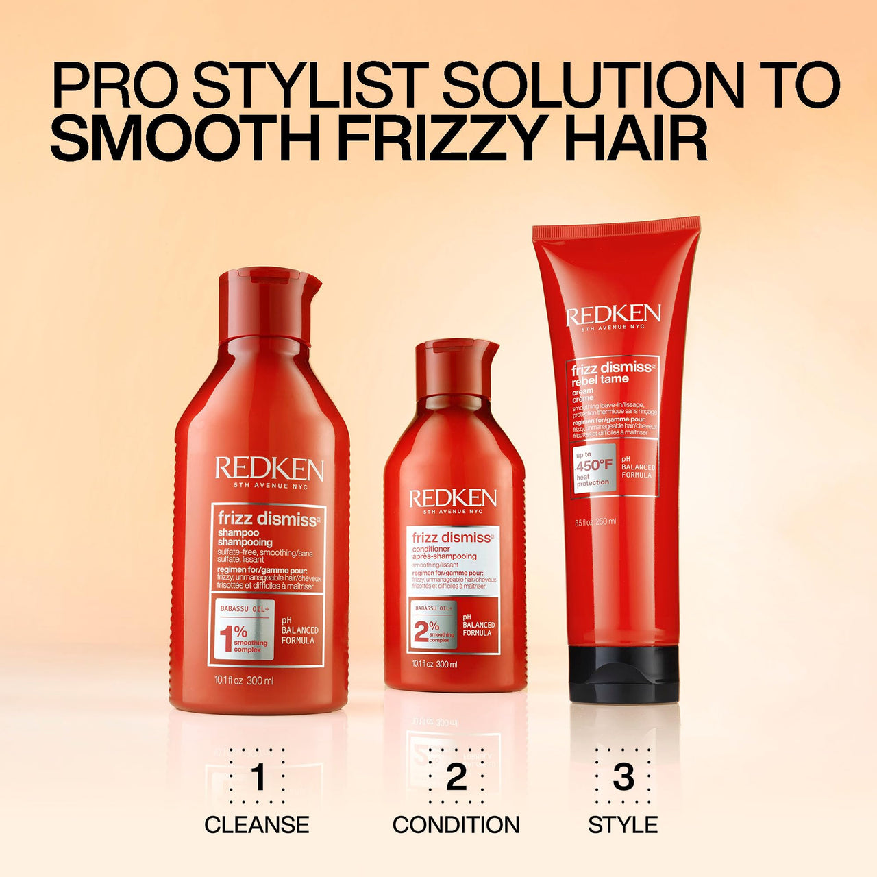 Redken Frizz Dismiss Conditioner | Sulfate Free Conditioner For Frizzy Hair | Moisturizes and Smooths | Provides Soft, Silky Hair | Long-Lasting Frizz Control | Humidity Protection | Anti Frizz